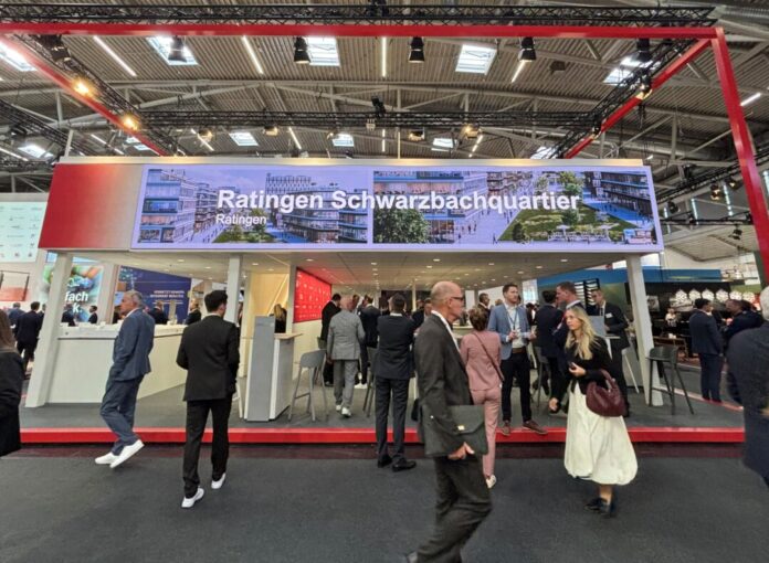 2026-10-12Expo Real Stand Der Ratinger Stand auf der Immobilienmesse. Foto: Stadt Ratingen
