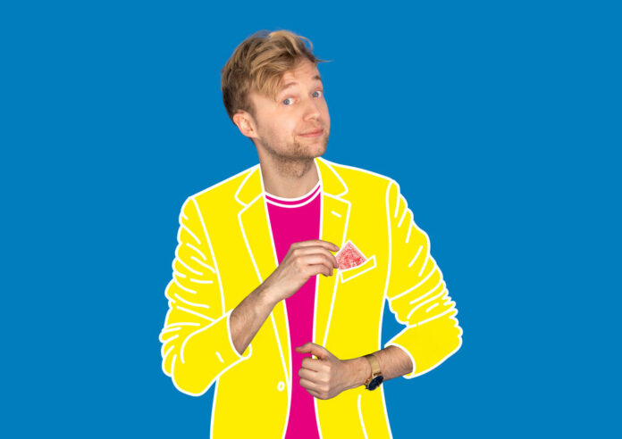 Marc Weide_Sichtbarkeitsexperten_Wolf Marc Weide, der Magier des Monats, präsentiert sein neues Programm auf der Bühne der Stadthalle Erkrath. Foto: Sichtbarkeitsexperten_Wolf