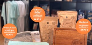 Neue Velbert-Souvenirs: T-Shirts, Frühstücksbrettchen und Velbert-Kaffee
