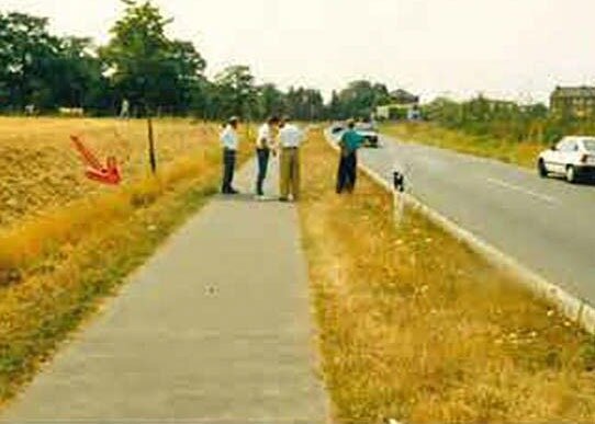 Der Tatort im Jahr 1990. Foto: Polizei MG