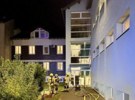 Feuerwehr meldet Feuer in Klinik