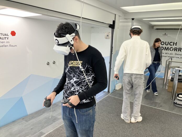 VR_Station_TT Die VR-Station war ein immersives Erlebnis. Foto: Stiftung