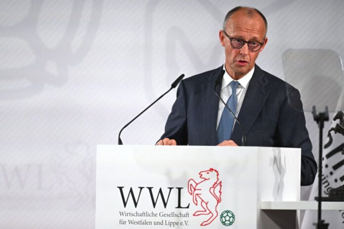 Westfälischer Friedenspreis 2026 - Preisverleihung Merz nutzte seine Laudatio für eine Grundsatzrede.