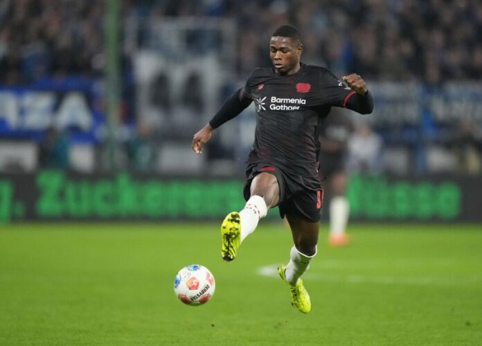 Christian Kofane Bayer Leverkusen muss vorerst auf Stürmer Christian Kofane verzichten. (Archivbild)