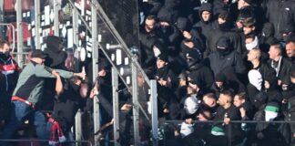 Minister Reul kritisiert «Chaoten» nach Derbykrawallen Durch die Ausschreitungen während des Rheinderbys kam es zu sechs Verletzten.