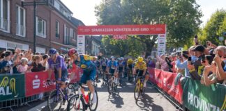 Bei Walscheids Abschied: Münsterland Giro geht an Kooij Los ging es in Borken.