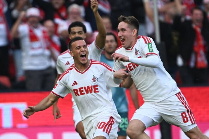 1. FC Köln - Bor. Mönchengladbach Isac Johannesson (r) gelang ein Traumtor.