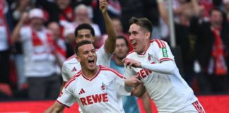 Gladbach-Fans randalieren bei Kölner Sieg im Rheinderby Isac Johannesson (r) gelang ein Traumtor.