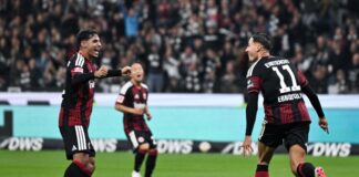 Eintracht erlöst – 1:0 gegen Köln erster Heimsieg seit März Ebnoutalib bejubelt das späte 1:0.