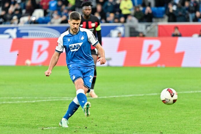 1899 Hoffenheim - Bayer Leverkusen Joker Andrej Kramaric verwandelte den Elfmeter zum 1:0.
