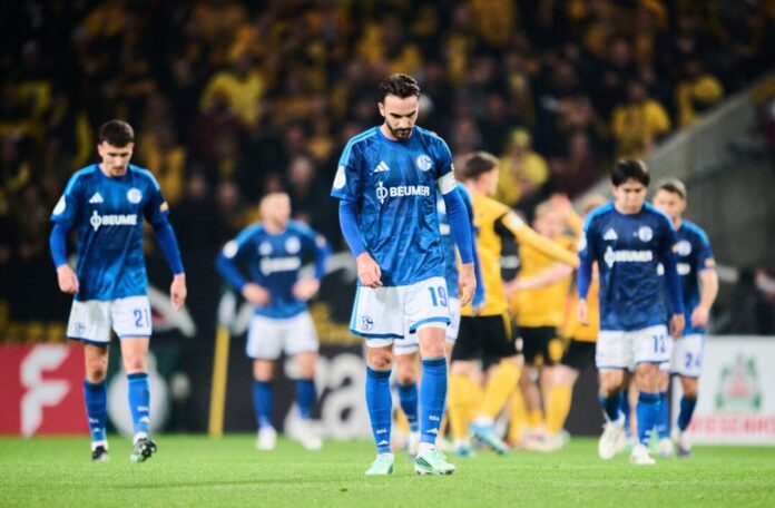 SG Dynamo Dresden - FC Schalke 04 Kenan Karaman (Schalke 04, M) spricht nach dem Pokal-Aus Klartext.