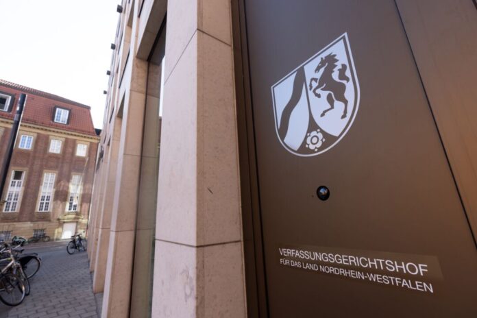 Verfassungsgerichtshof Nordrhein-Westfalen Der Verfassungsgerichtshof des Landes Nordrhein-Westfalen beschäftigt sich im November mit einer Klage der SPD-Landtagsfraktion. (Archivbild)